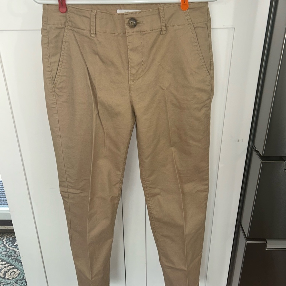 LOFT tan skinny pants